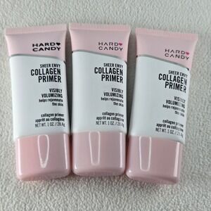 Hard Candy Sheer Envy Collagen Primer Visibly Volumizing Face Makeup 3 Pack